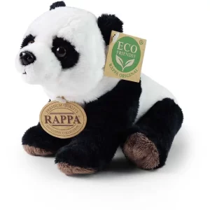 Rappa Λούτρινο Πάντα Καθιστό 18 εκ. Eco-Friendly (201651)