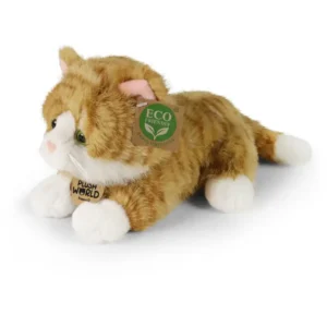Rappa Plush World Λούτρινη Κεραμιδί Γάτα 22 εκ. Eco-Friendly (262799)
