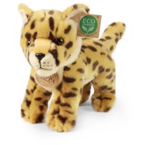 Rappa Λούτρινος Γατόπαρδος 22 εκ. Καθιστός Eco-Friendly (207110)