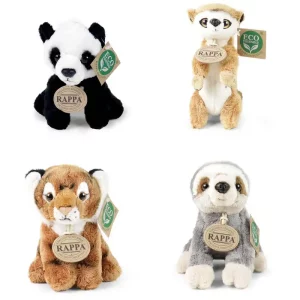 Rappa Λούτρινο Αγριο Ζώο Καθιστό 15 εκ. Eco-Friendly 4 Σχέδια (208971)