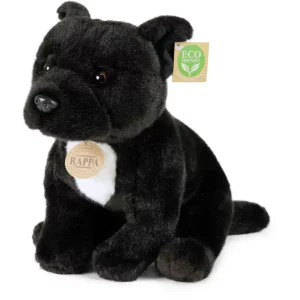 Rappa Λούτρινο Μαύρο Στάνφορντ Μπουλ Τεριέ Καθιστό 30 εκ. Eco-Friendly (210097)