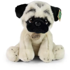 Rappa Λούτρινος Σκύλος Pug 30 εκ. Καθιστός Eco-Friendly (211575)