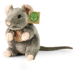 Rappa Λούτρινο Ποντικάκι Ορθιο Γκρί 16 εκ. Eco-Friendly (220904)