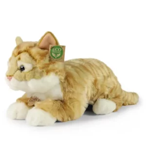 Rappa Λούτρινη Γάτα Ανοιχτό Καφέ Ξαπλωτή 40 εκ. Eco-Friendly (221161)