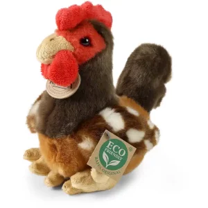 Rappa Λούτρινη Κότα Καφέ Καθιστή 18 εκ. Eco-Friendly (221185)