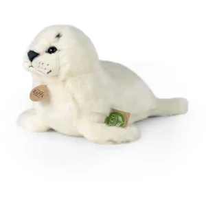 Rappa Λούτρινη Ασπρη Φώκια 30 εκ. Ξαπλωτή Eco-Friendly (602250)