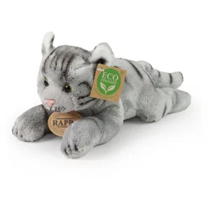 Rappa Λούτρινη Γκρί Γάτα Ξαπλωτή 18 Εκ. Eco-Friendly (838123)