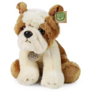 Rappa Λούτρινος Σκύλος Bulldog Καθιστό 26 εκ. Eco-Friendly (844148)