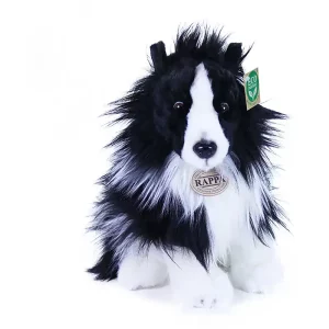 Rappa Λούτρινος Σκύλος Border Collie Καθιστό 30 εκ. Eco-Friendly (858138)